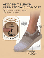 ADDA STAR-1 Women Comfortable & Breathable Knit Walking Sneakers